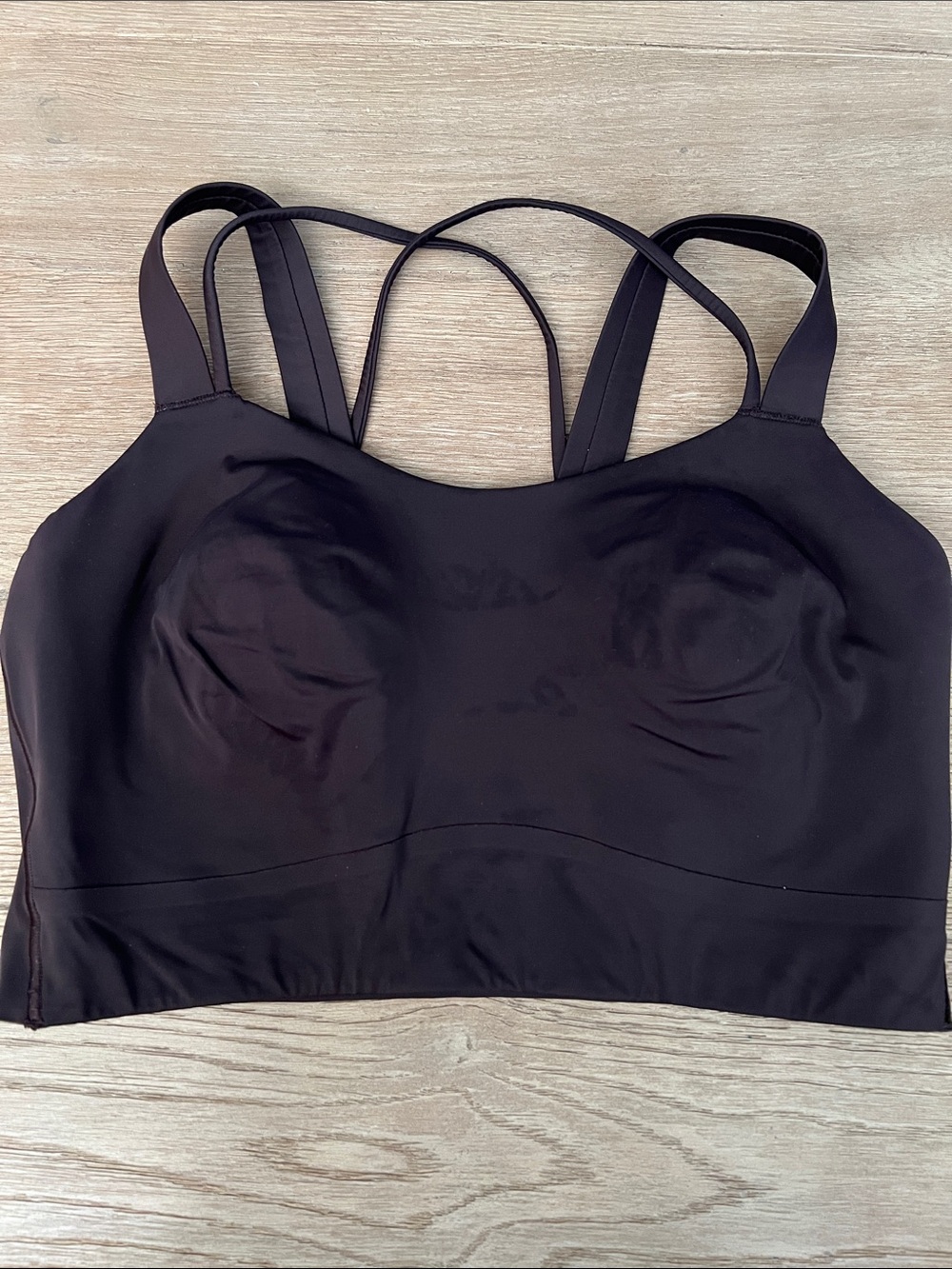 Lululemon Like A Cloud Longline Brown Strappy Bra